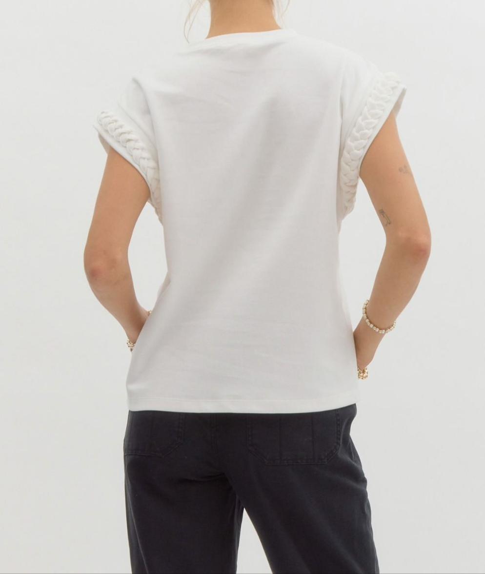 Braided Sleeve Top