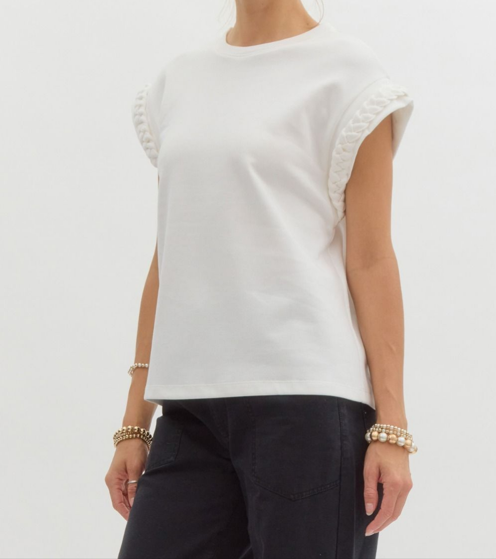 Braided Sleeve Top