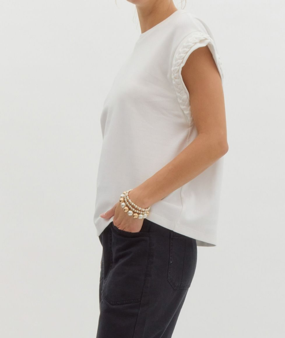 Braided Sleeve Top