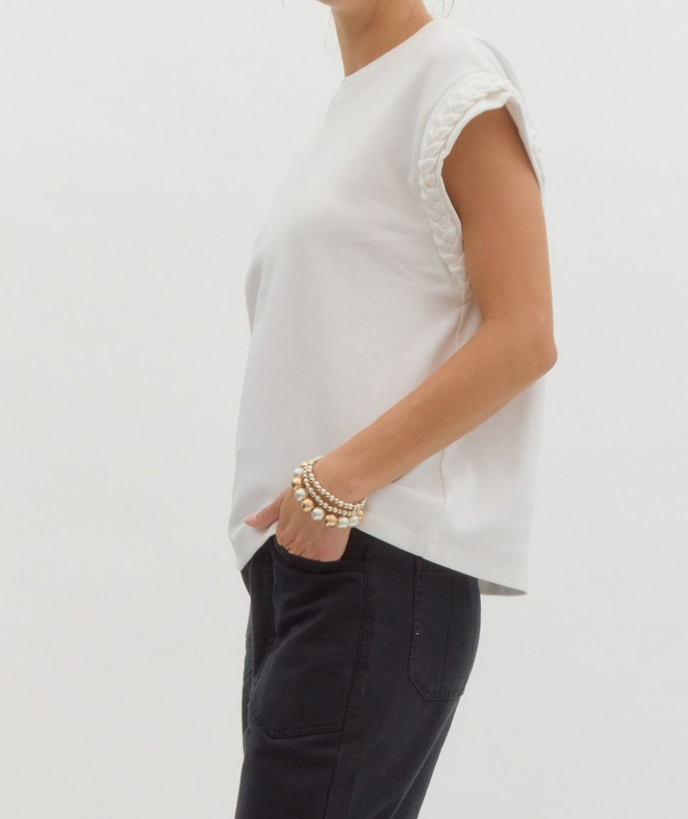 Braided Sleeve Top