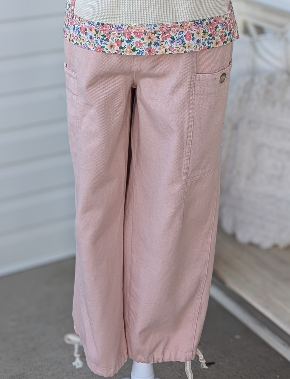 Petal Pink Cargo Pants