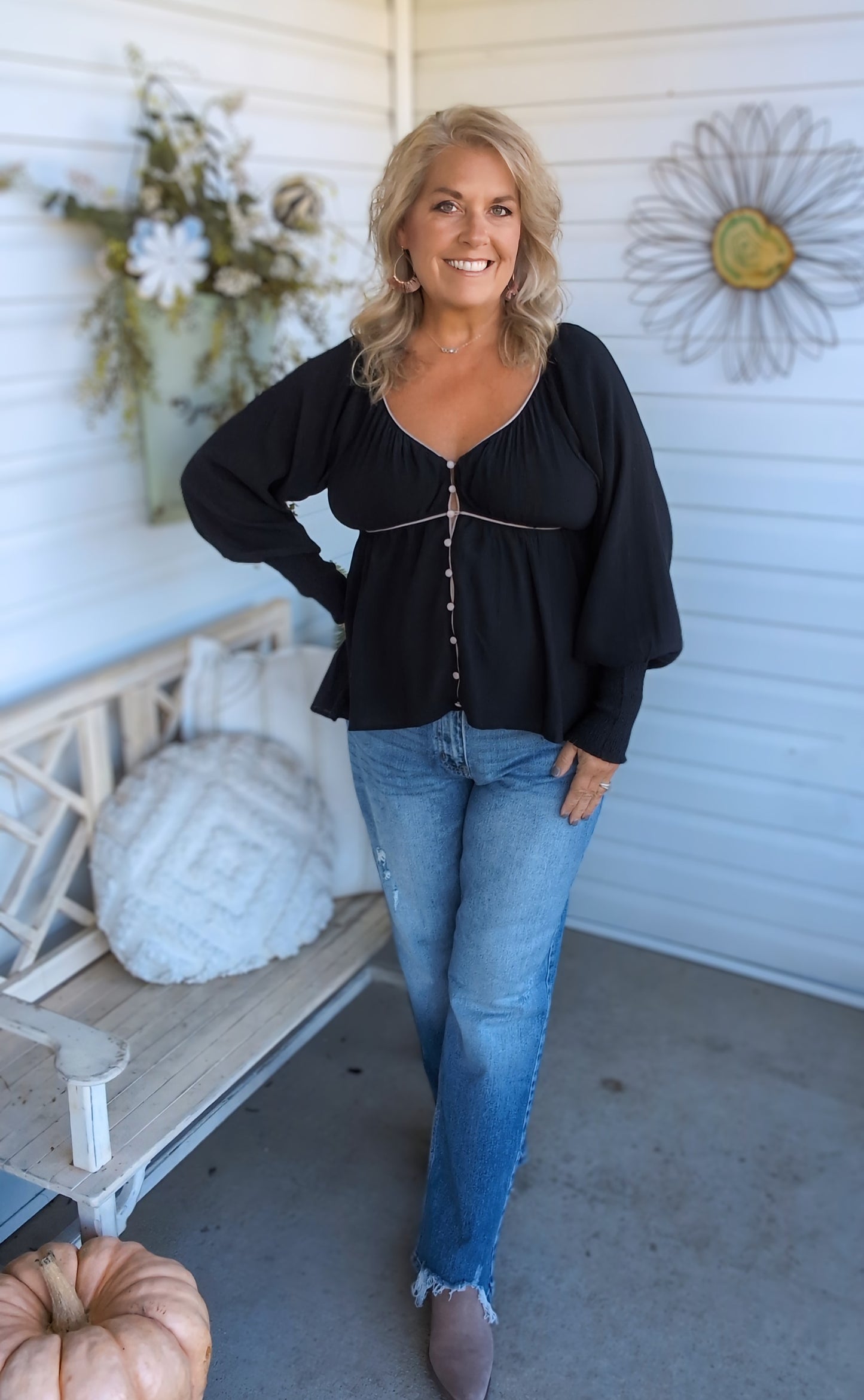Kancan Frayed Hem Jeans