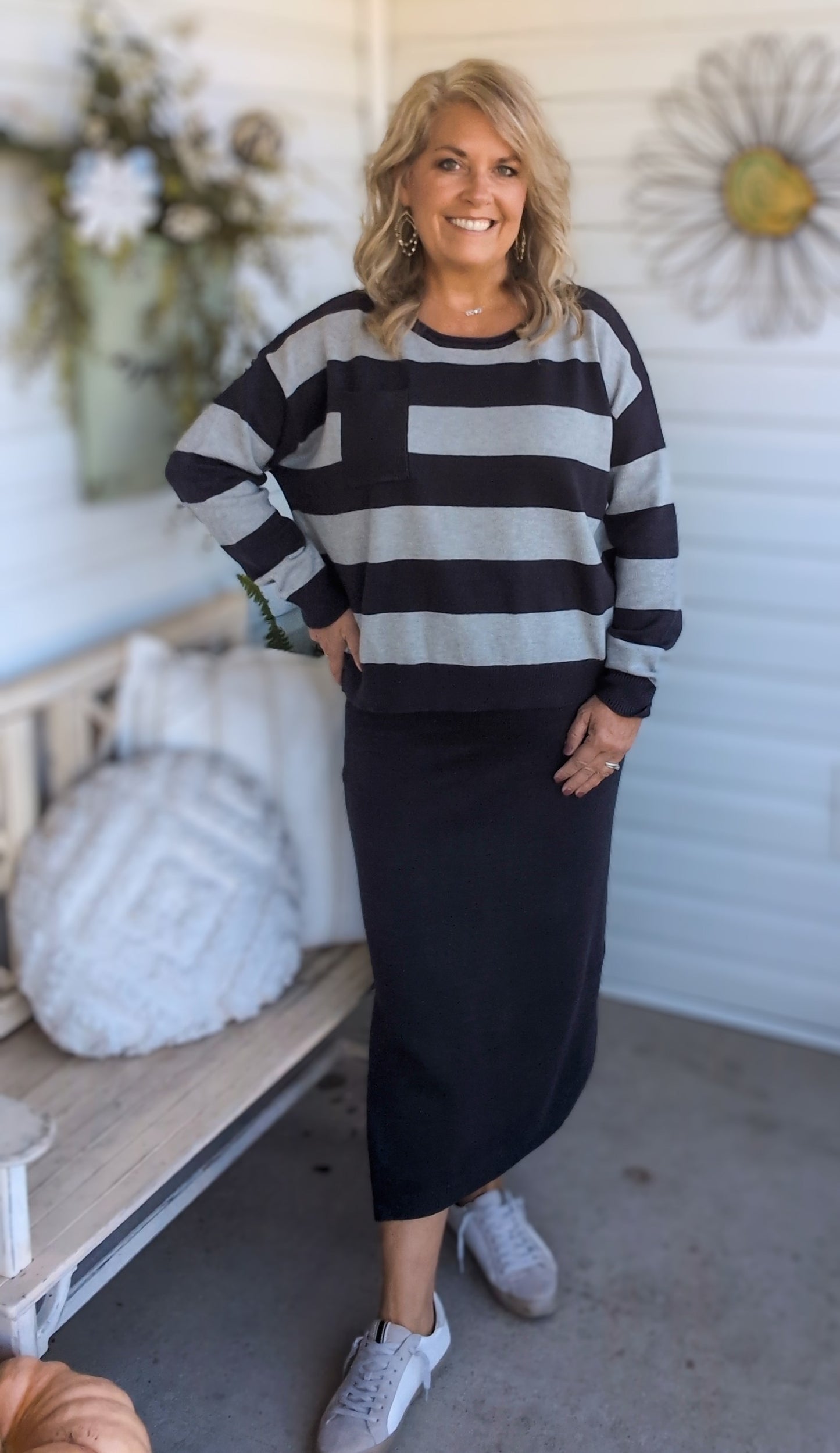 Skirt and Sweater Set