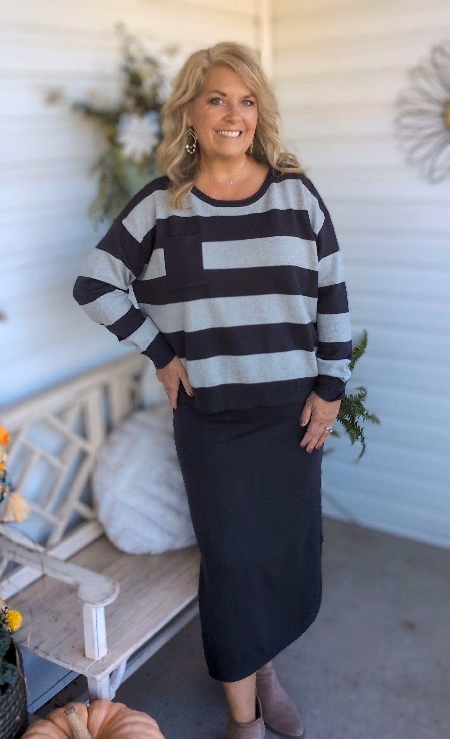 Skirt and Sweater Set