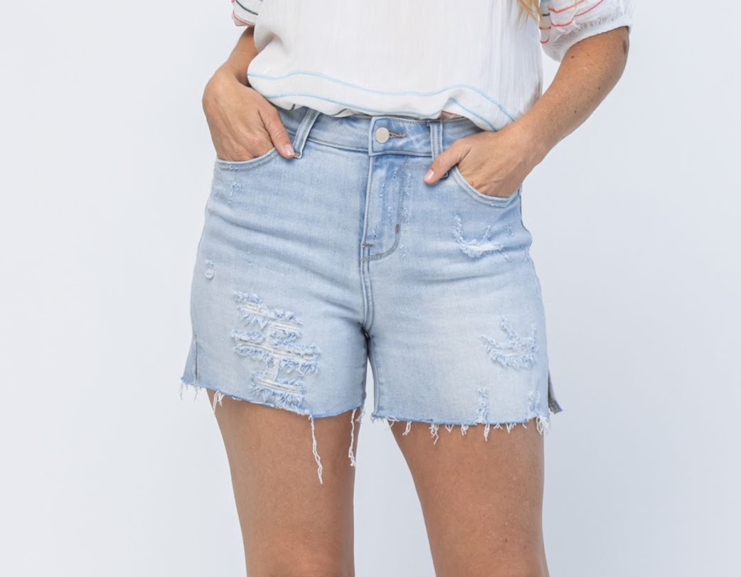 Judy Blue Distressed Jean Shorts