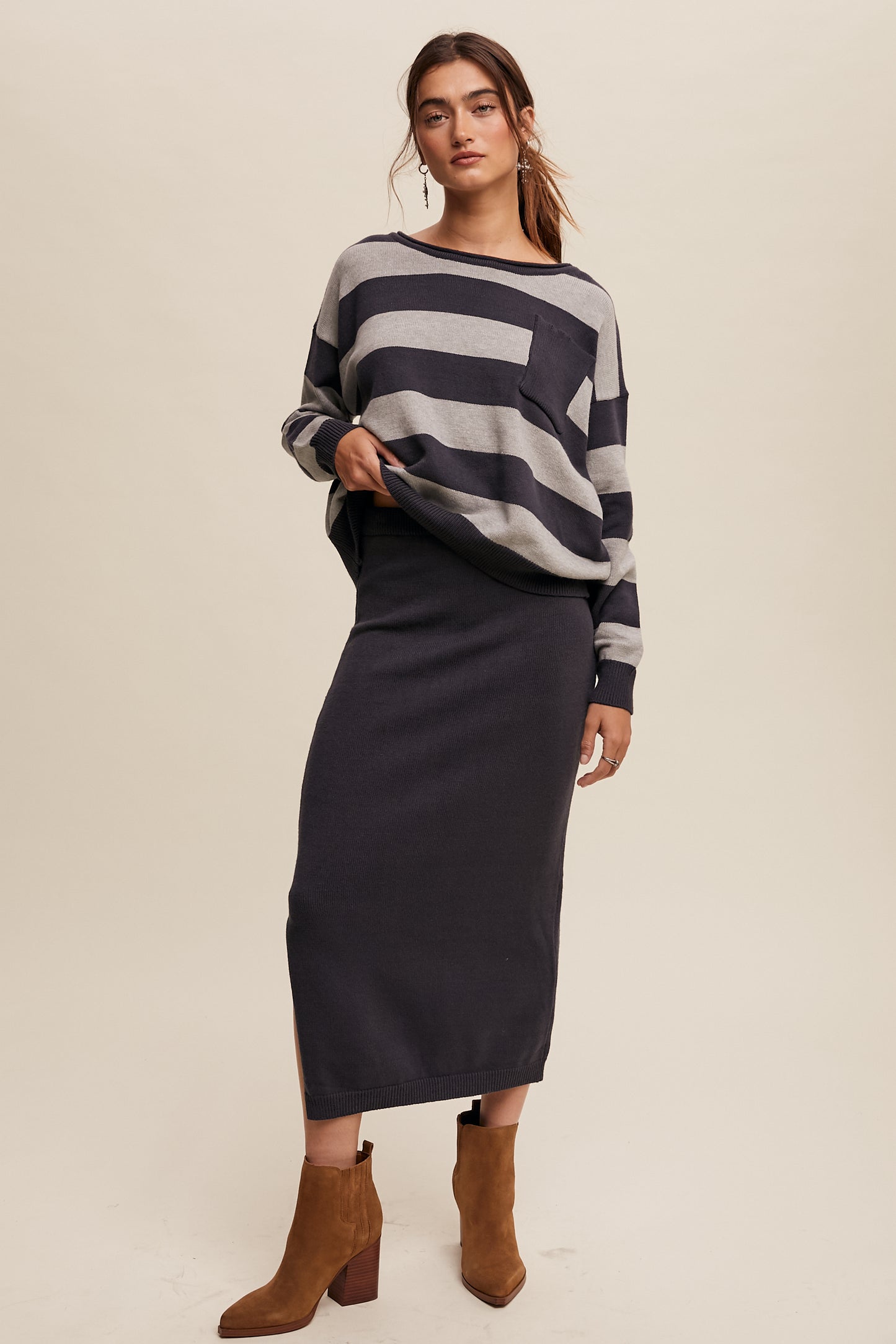 Skirt and Sweater Set