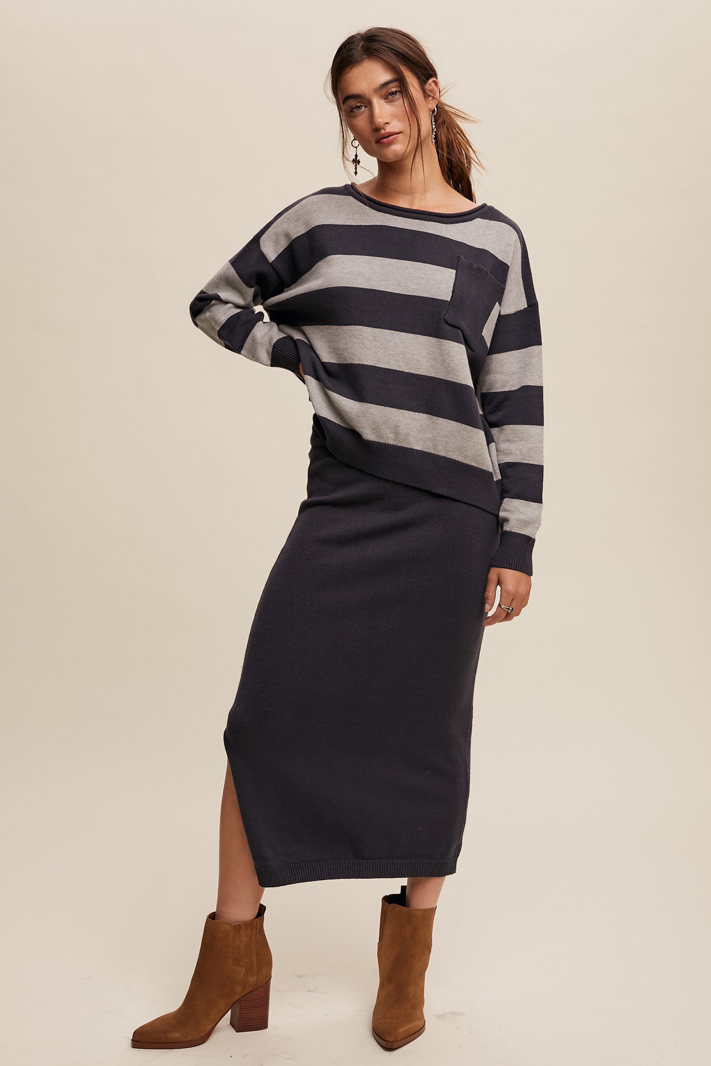 Skirt and Sweater Set