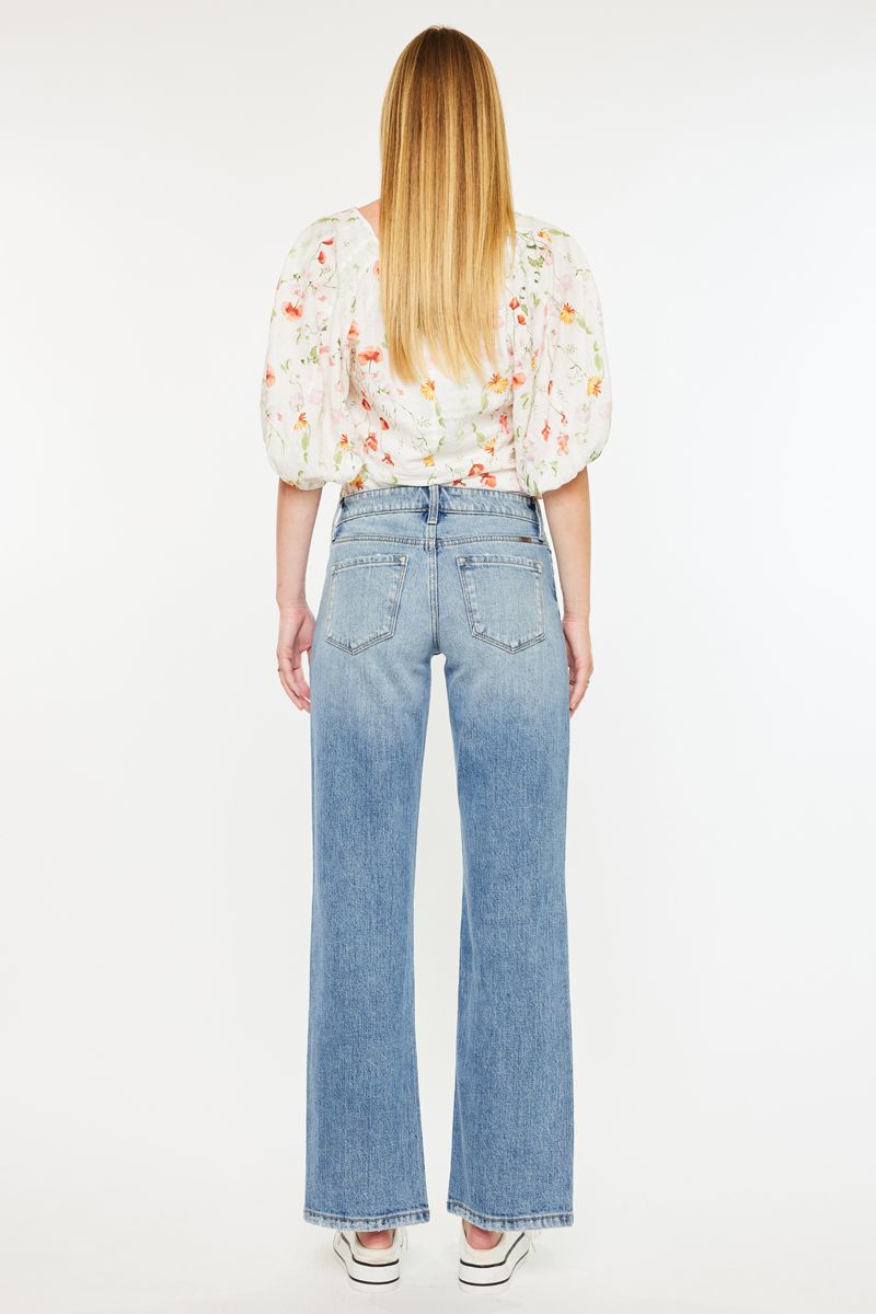 Kancan Frayed Hem Jeans