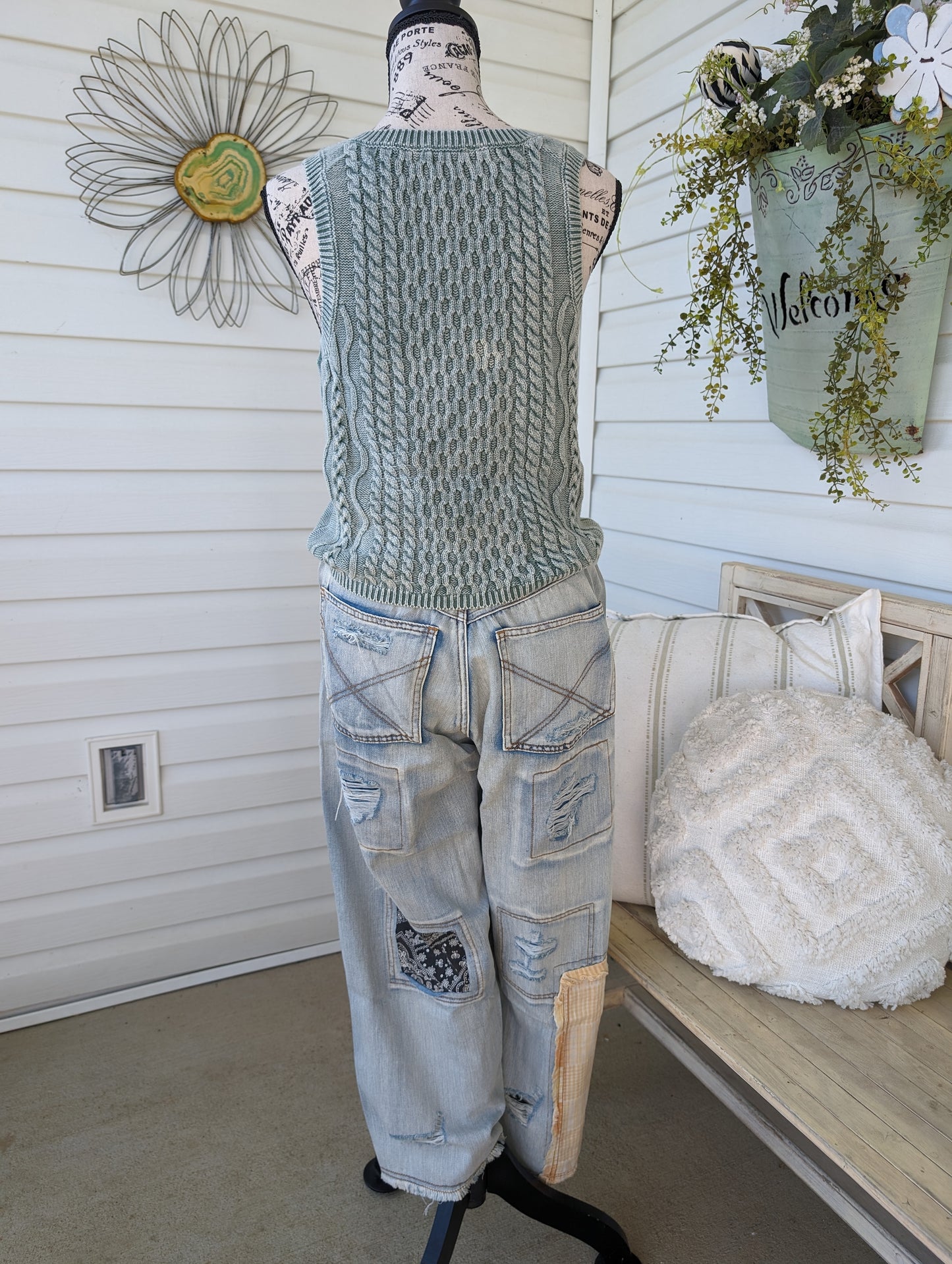 Cable Knit Sweater Vest
