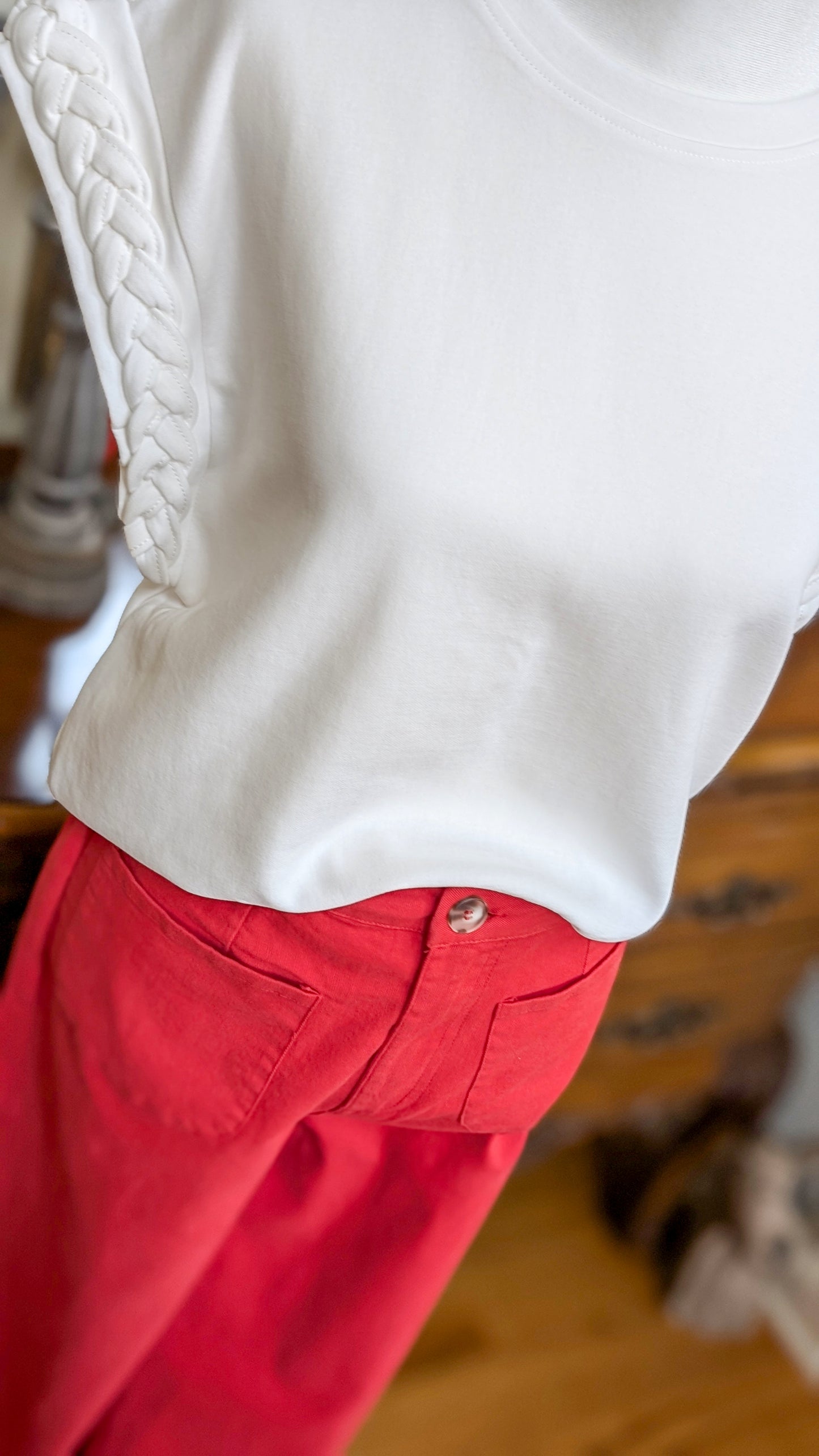 Braided Sleeve Top