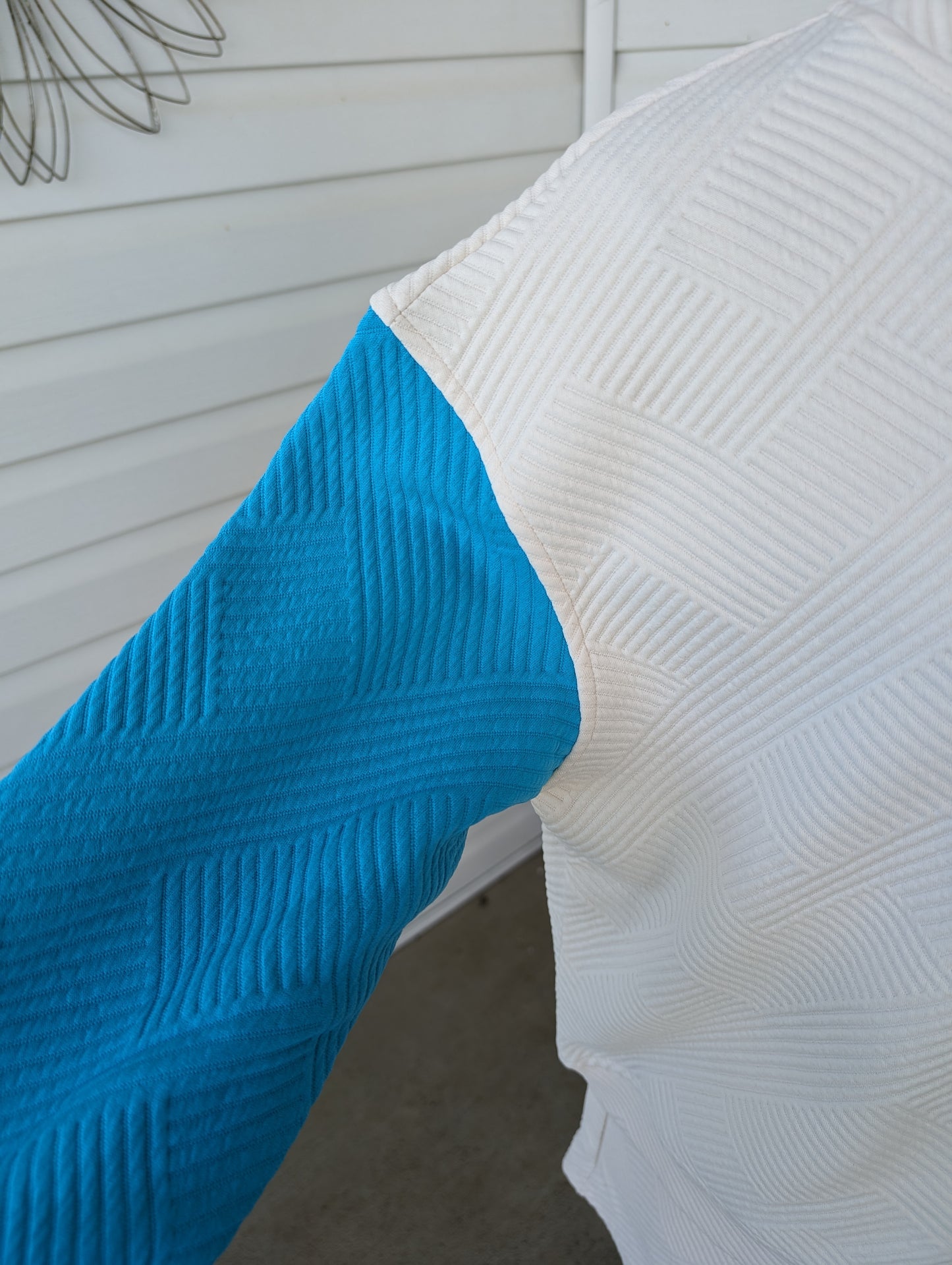 Long Sleeve Textured Short Set