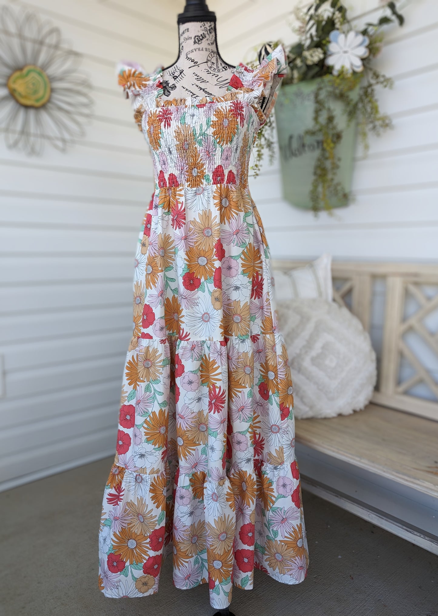 Floral Smocked Top Sundress