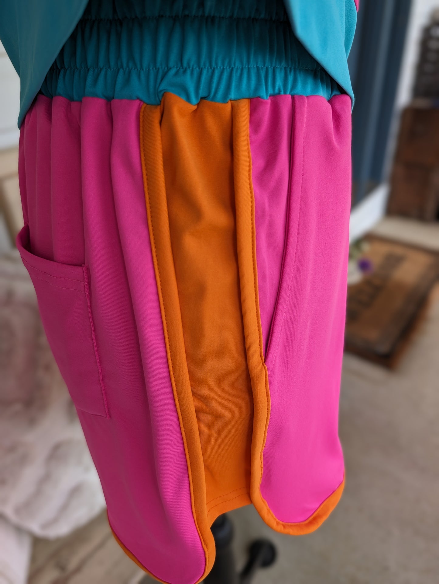 Bright pink short set