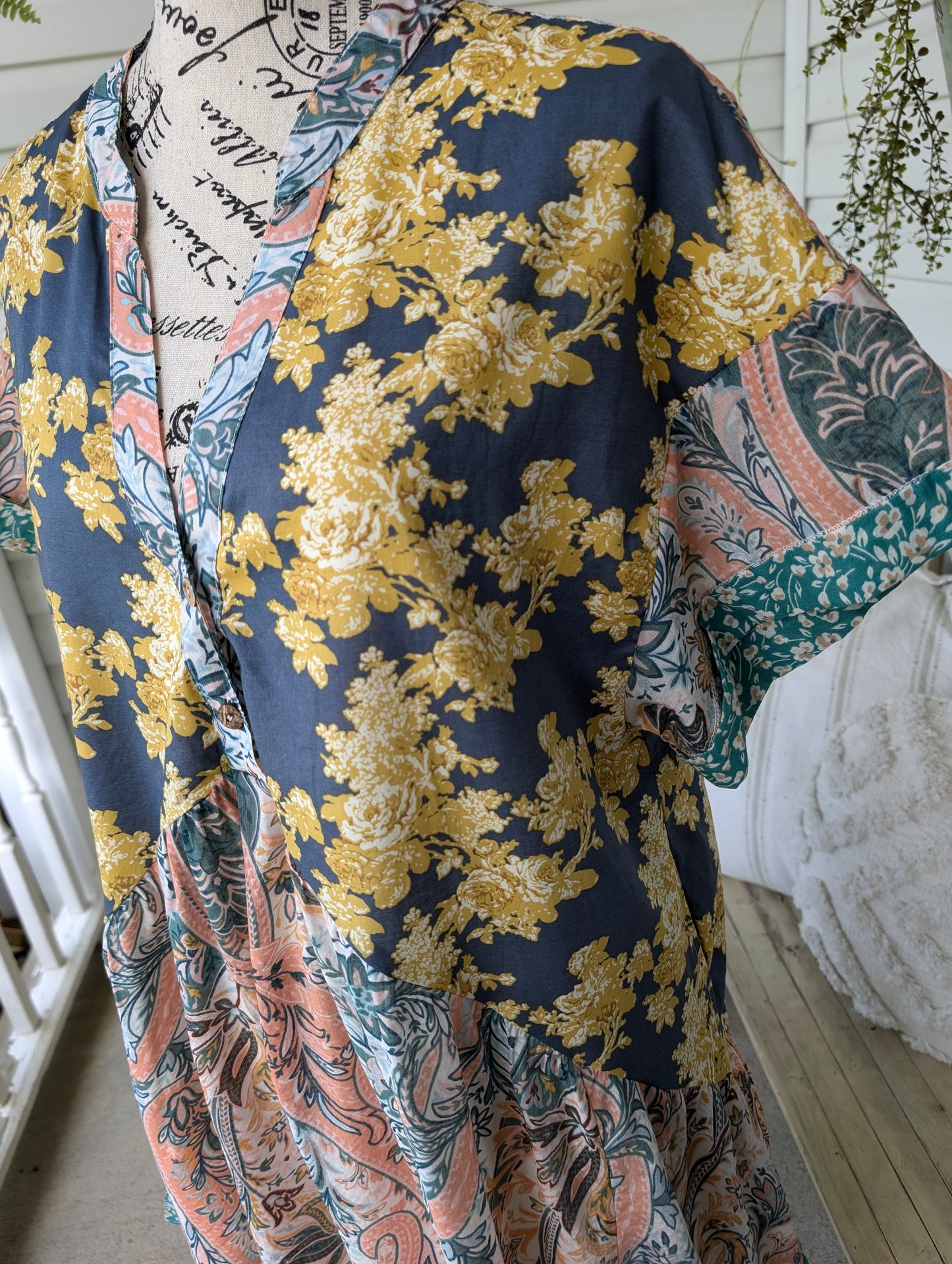 Floral print mini dress