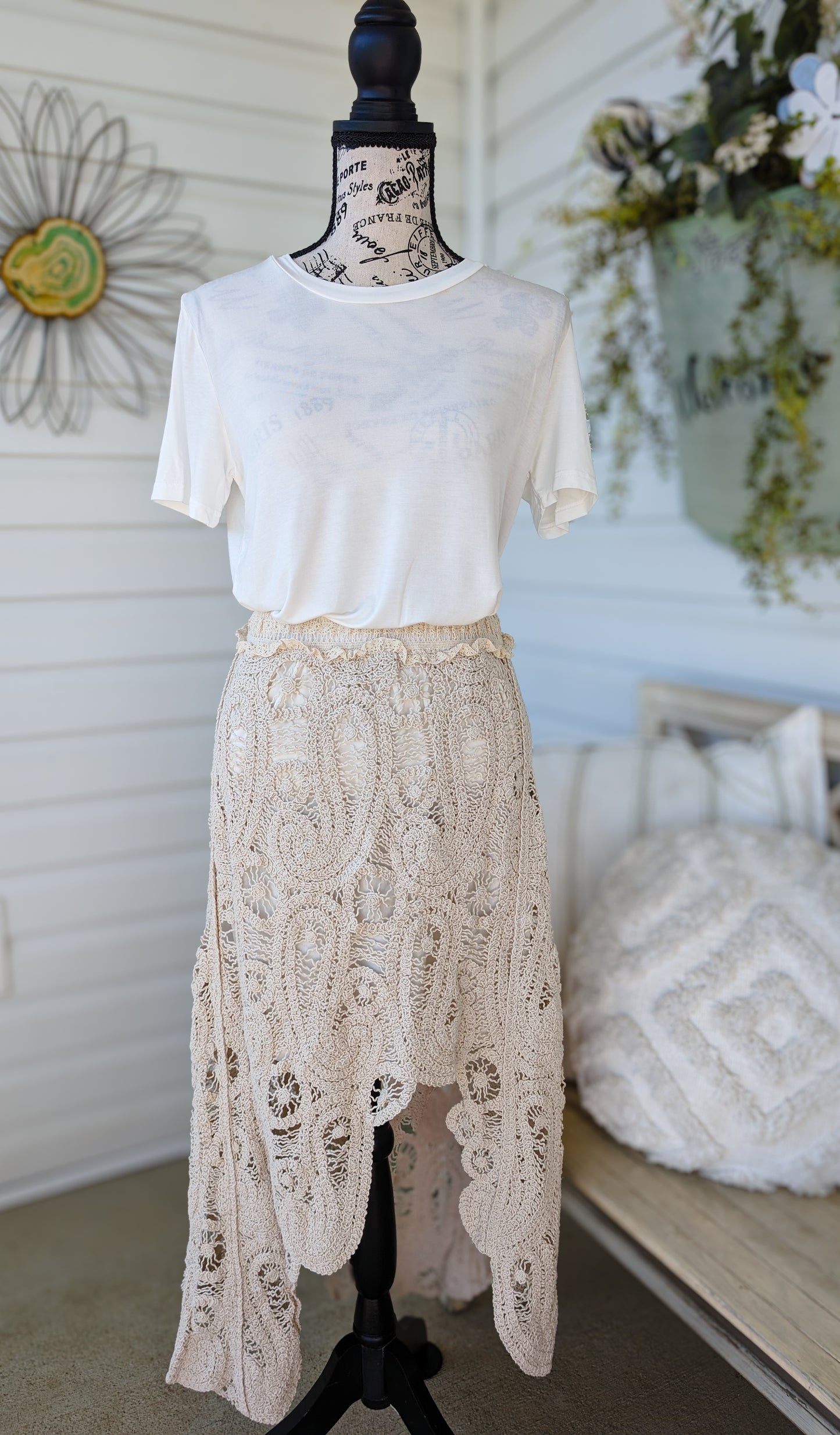 Boho Crochet Skirt