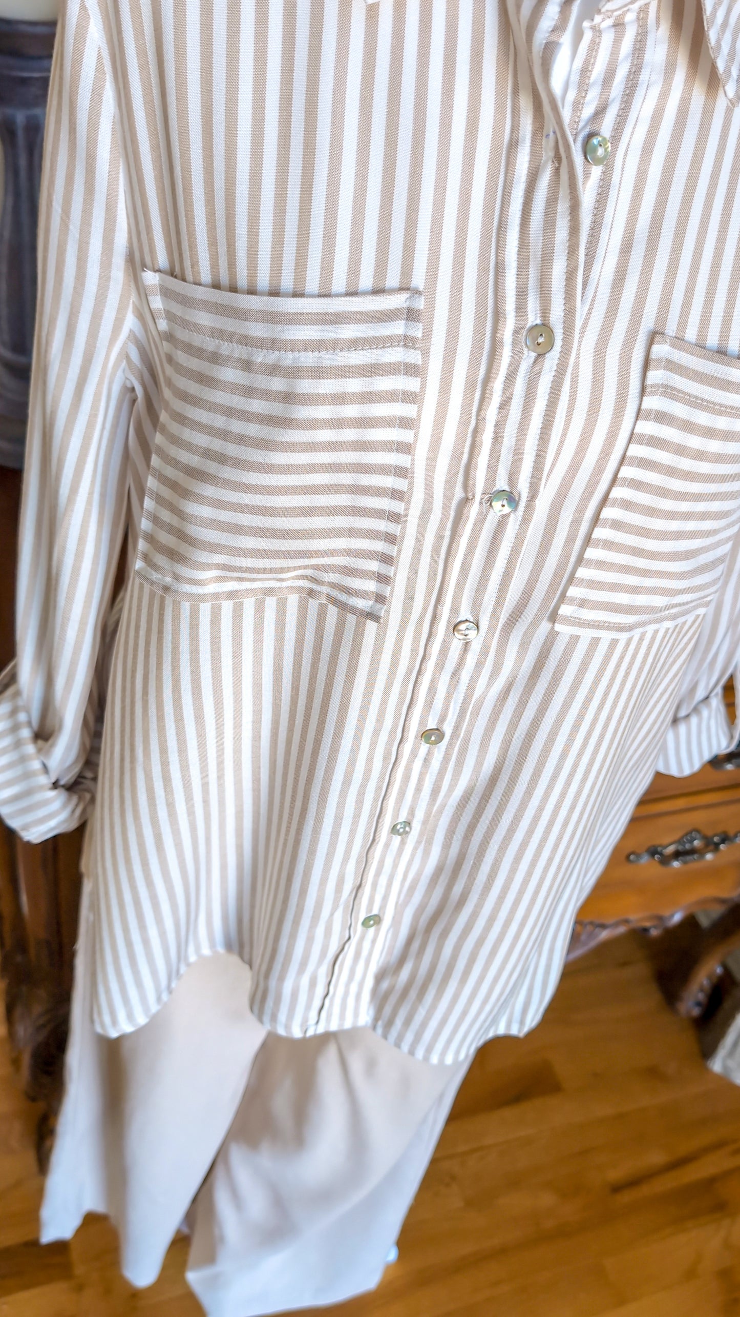 Button Down Stripe Shirt