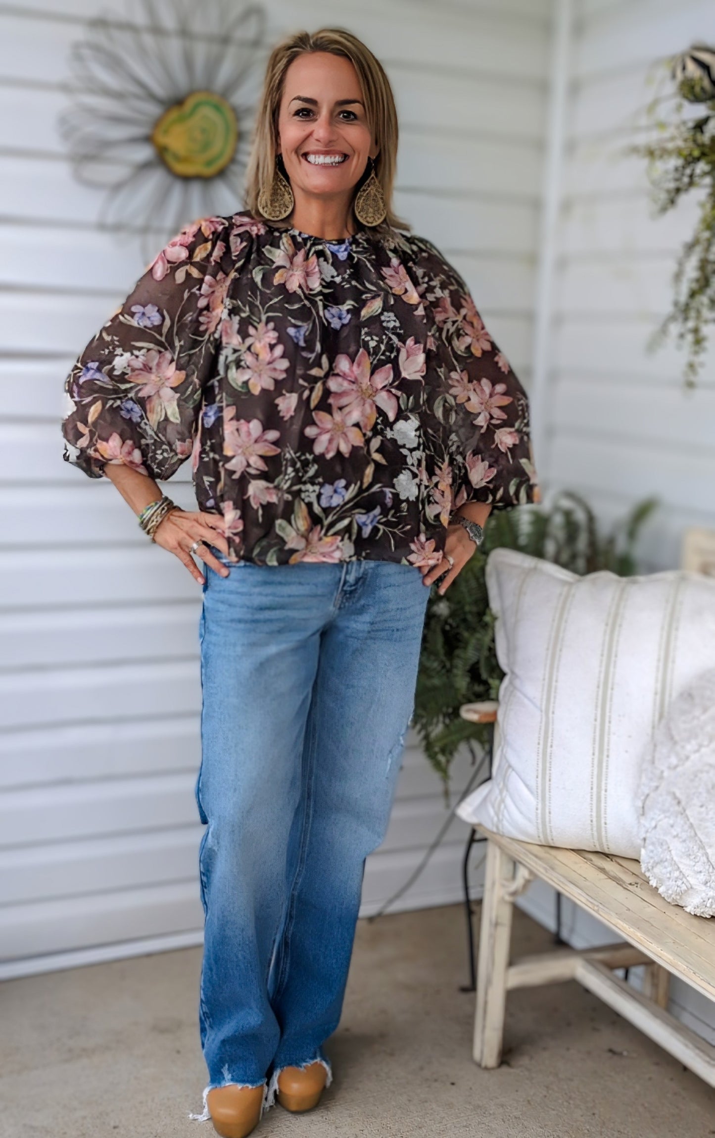 Fall for Flowers Top