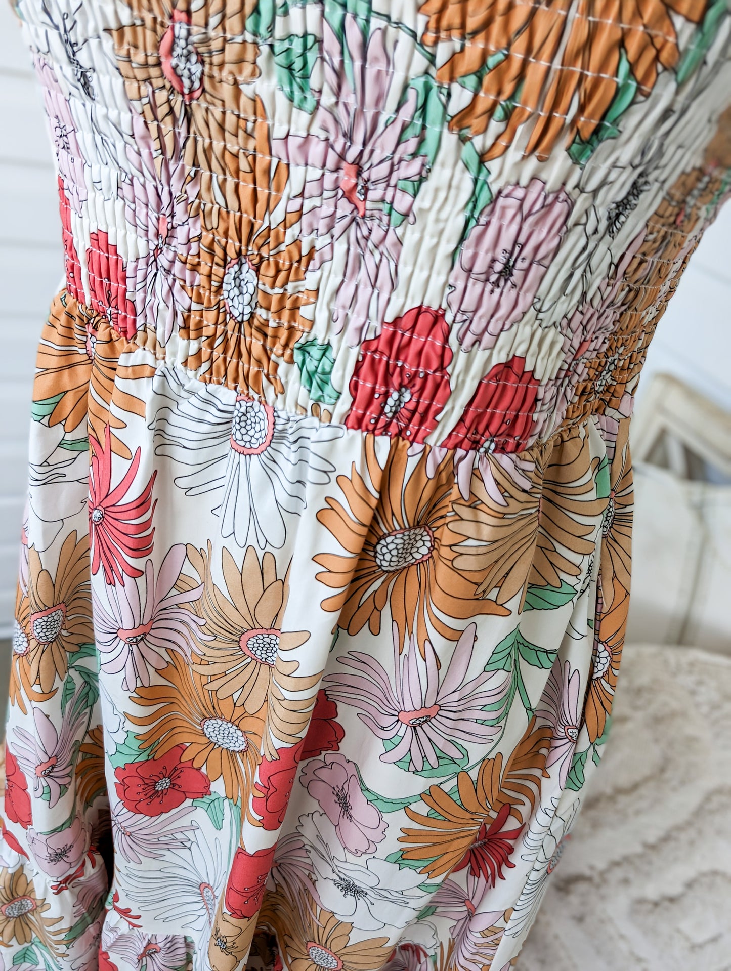 Floral Smocked Top Sundress