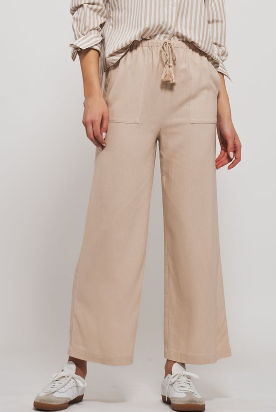 Linen Tassel Pants