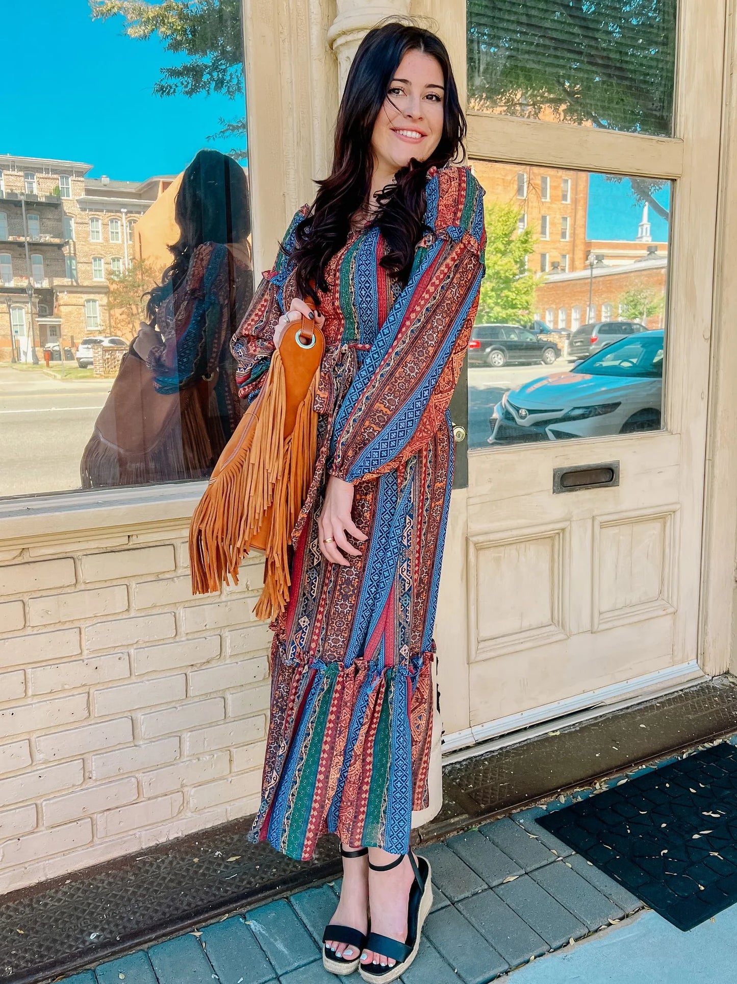 Sawyer Leather Bag with Fringe