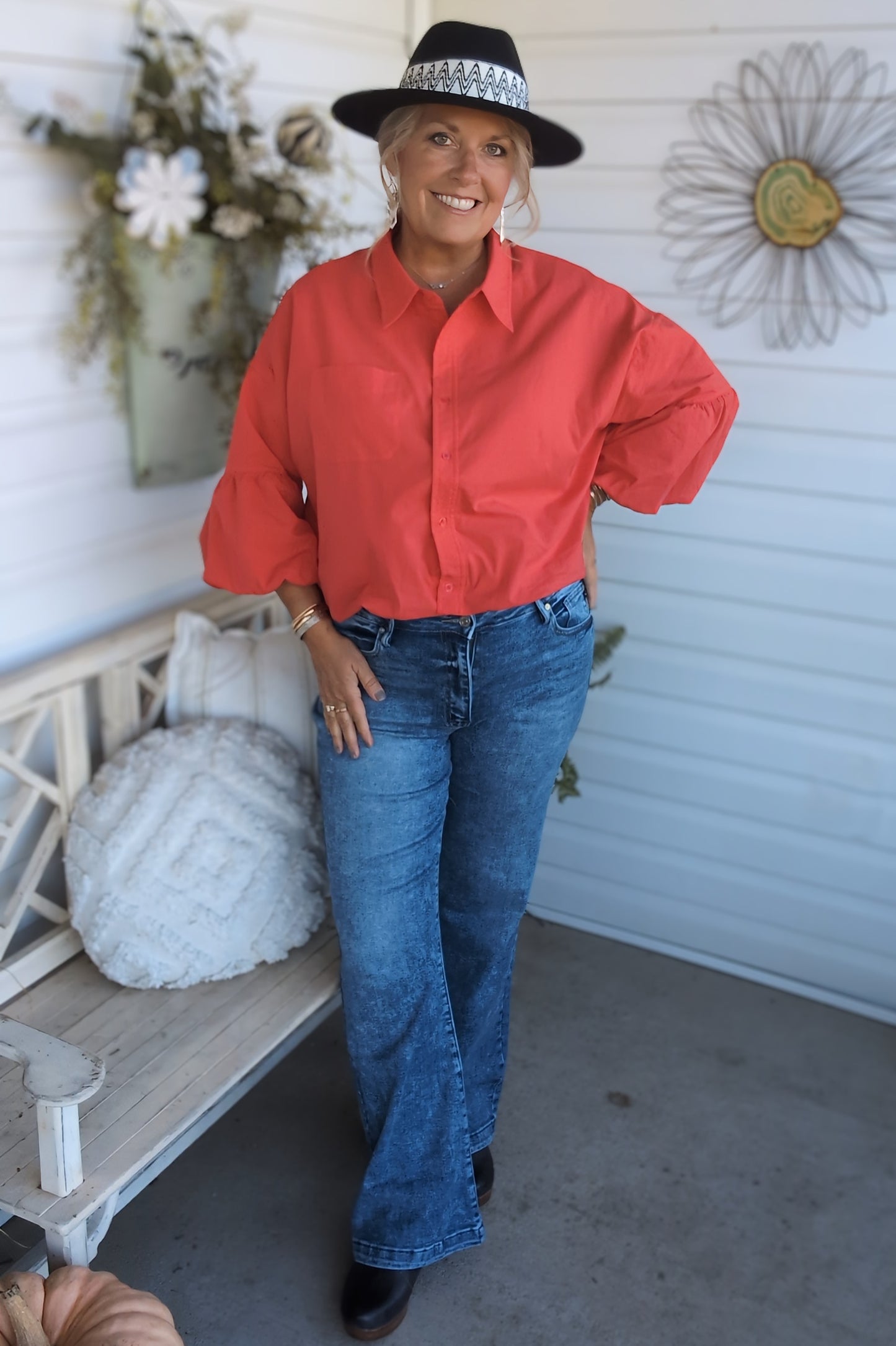 Perfect Red Button Down