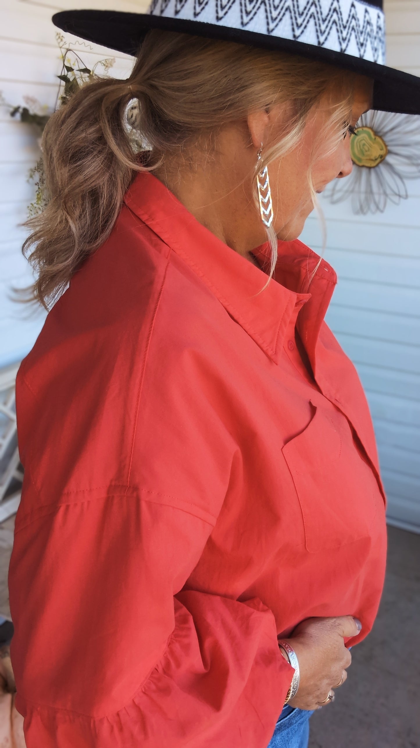 Perfect Red Button Down