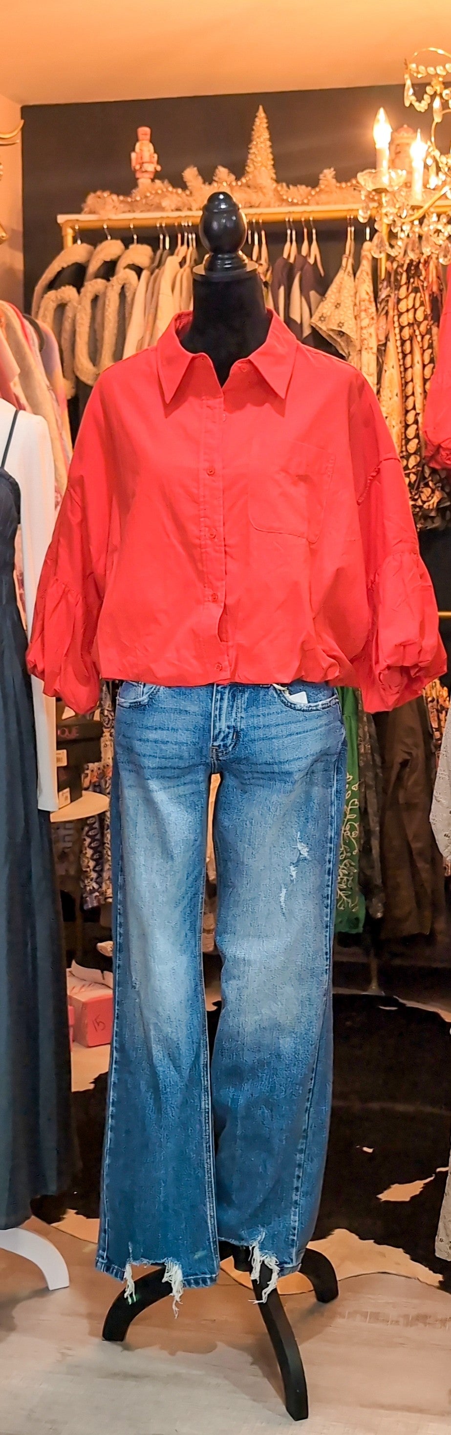 Perfect Red Button Down