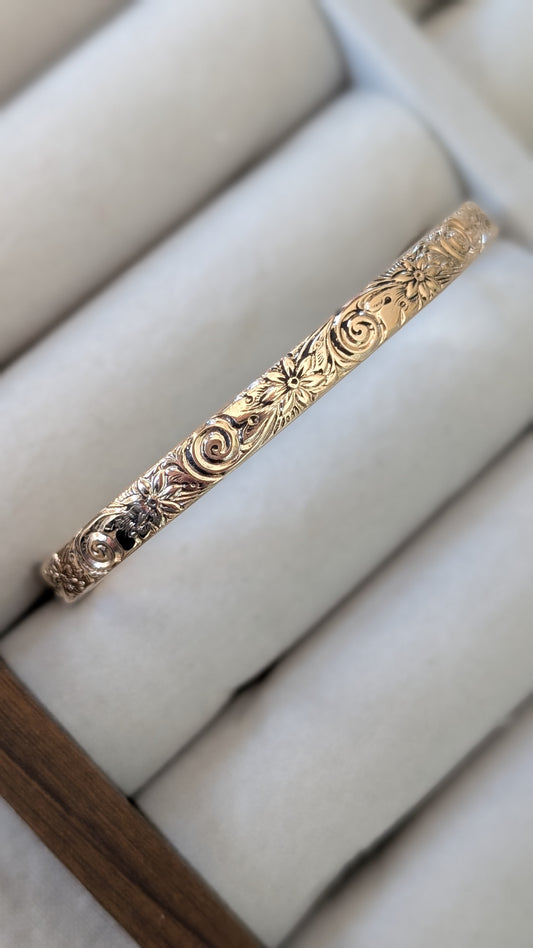 Cindy Floral Cuff Bracelet