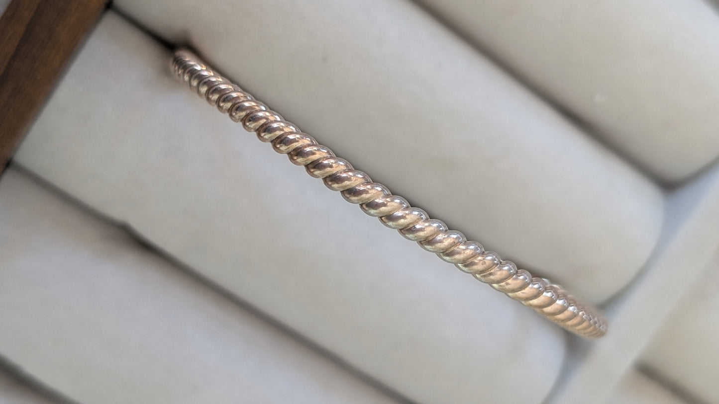 Sterling Silver Skinny Twist