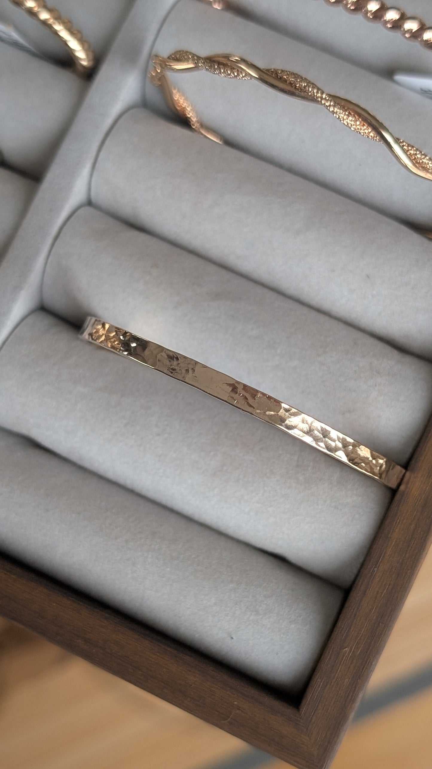 Goldie's Smile Hammered Bracelet
