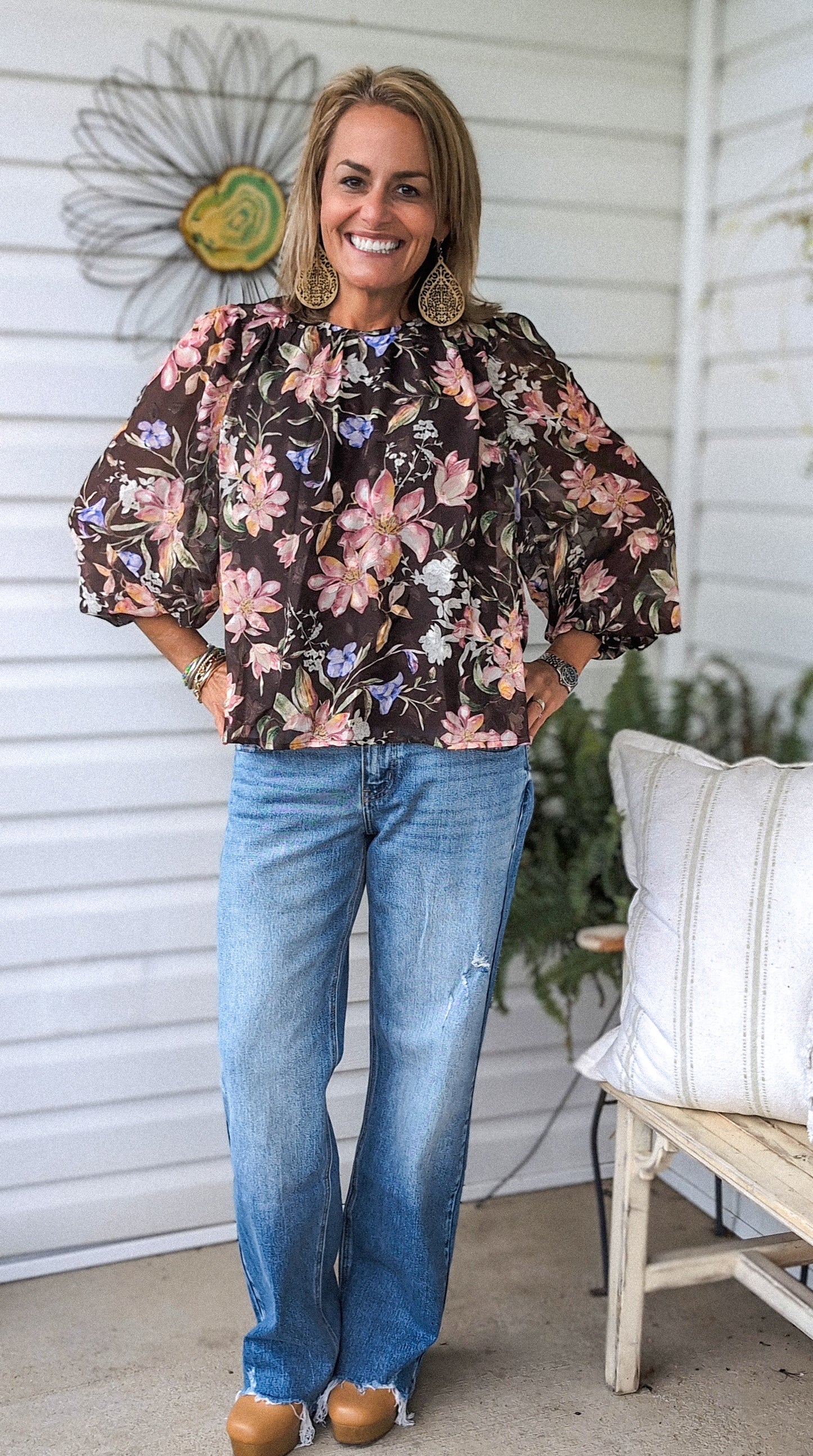 Fall for Flowers Top