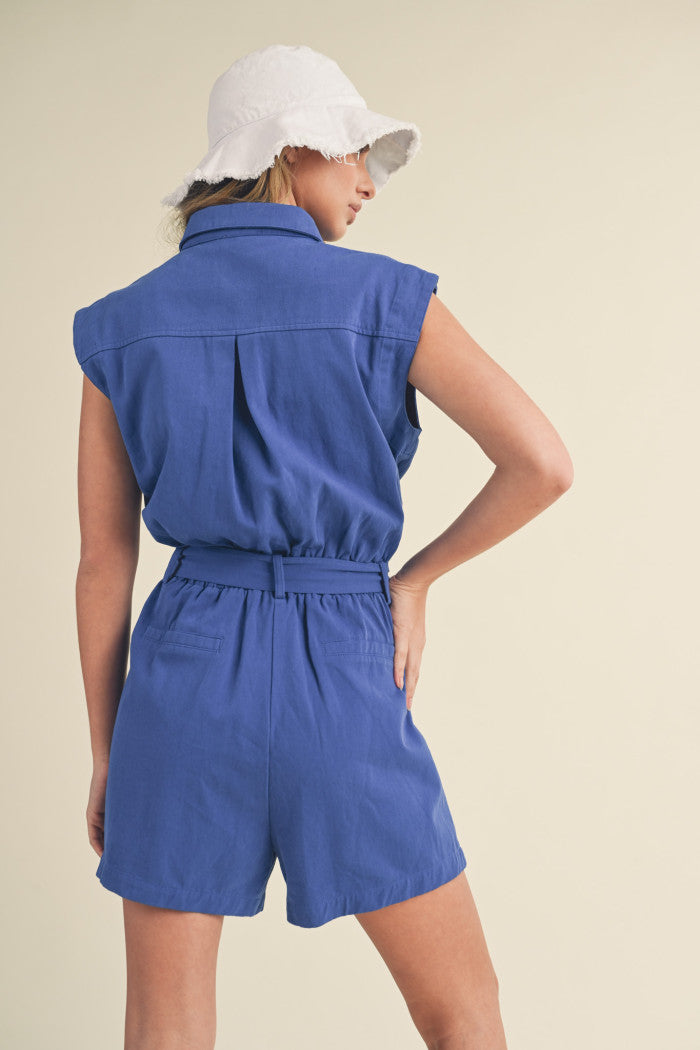 So Blue Romper