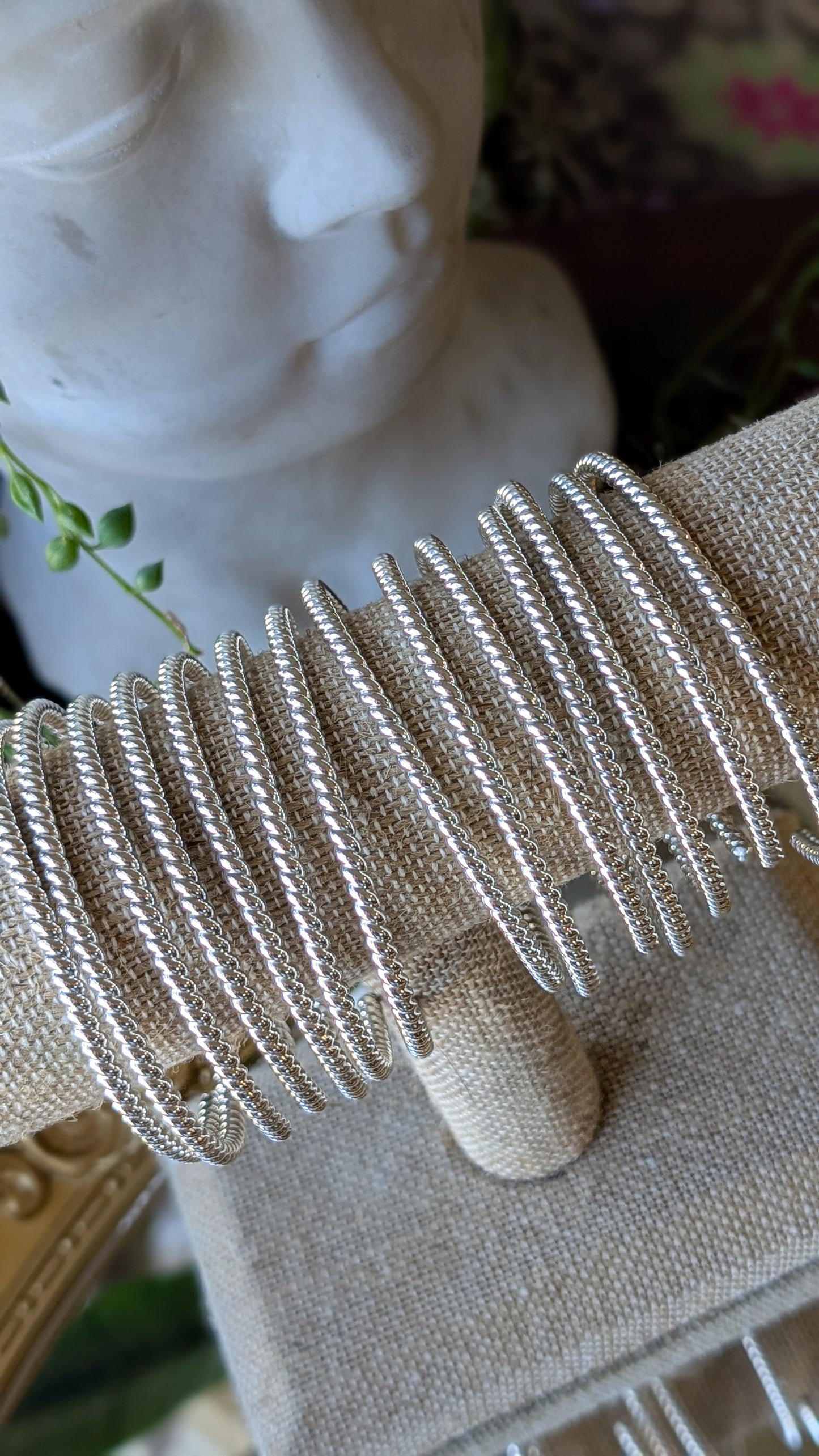 Sterling Silver Skinny Twist