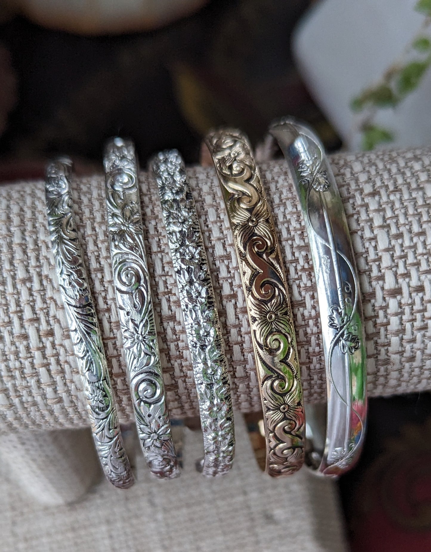 Cindy Floral Cuff Bracelet