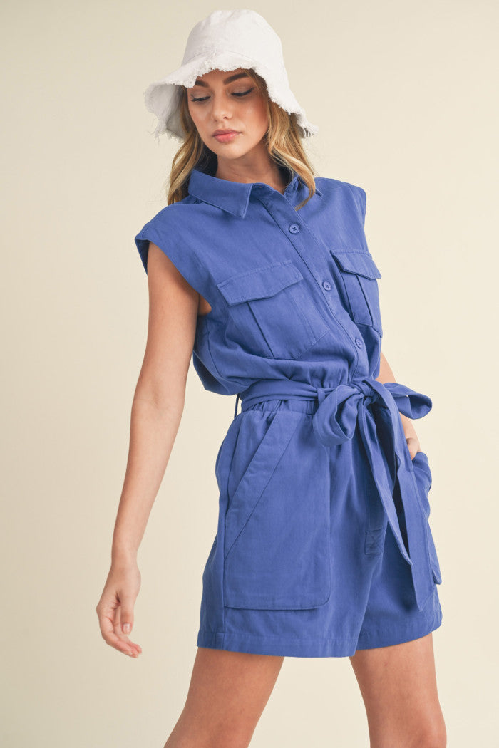 So Blue Romper