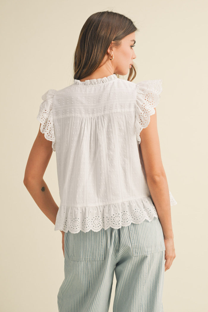 Sweet Romance Eyelet Top