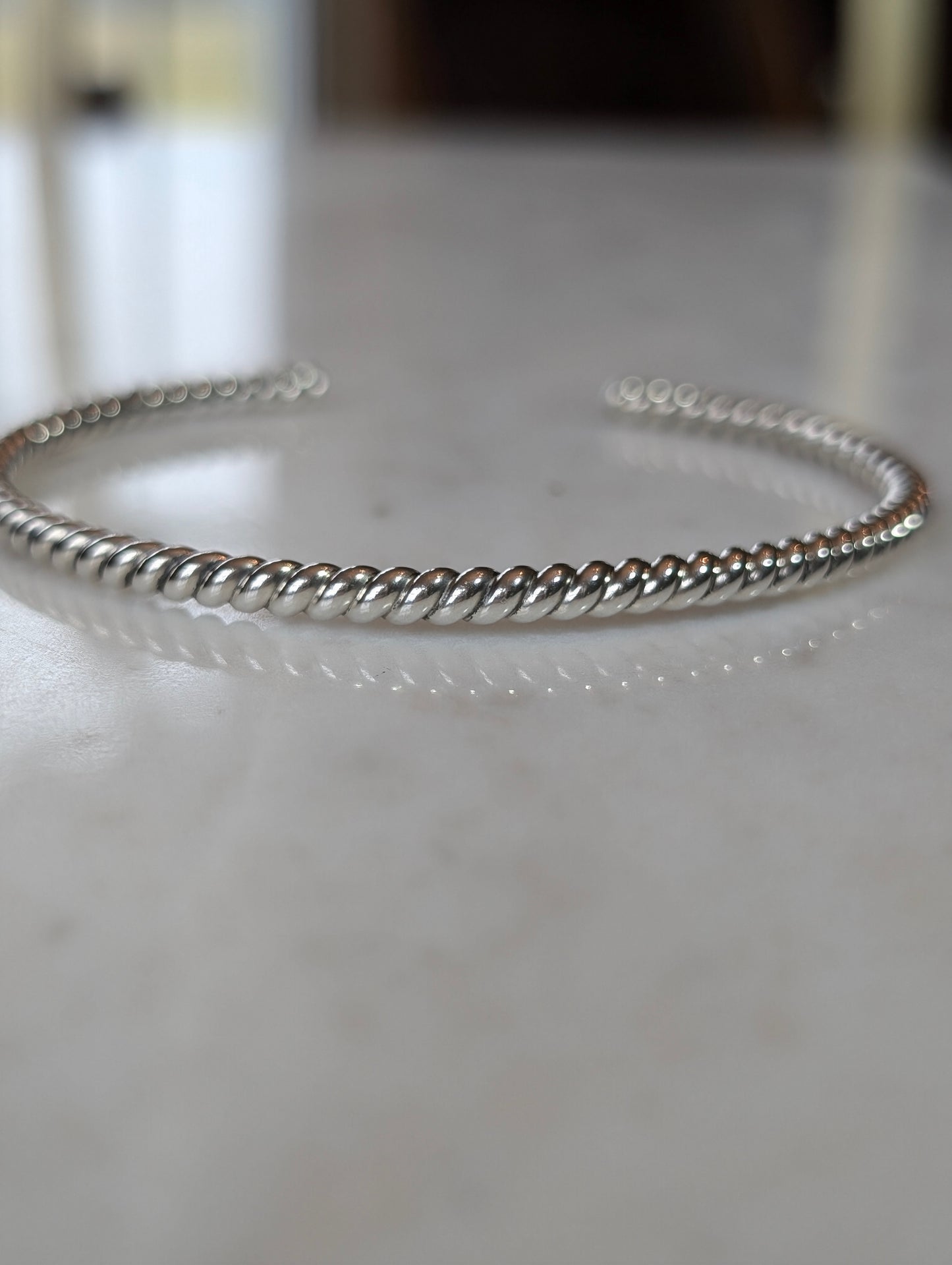 Sterling Silver Skinny Twist