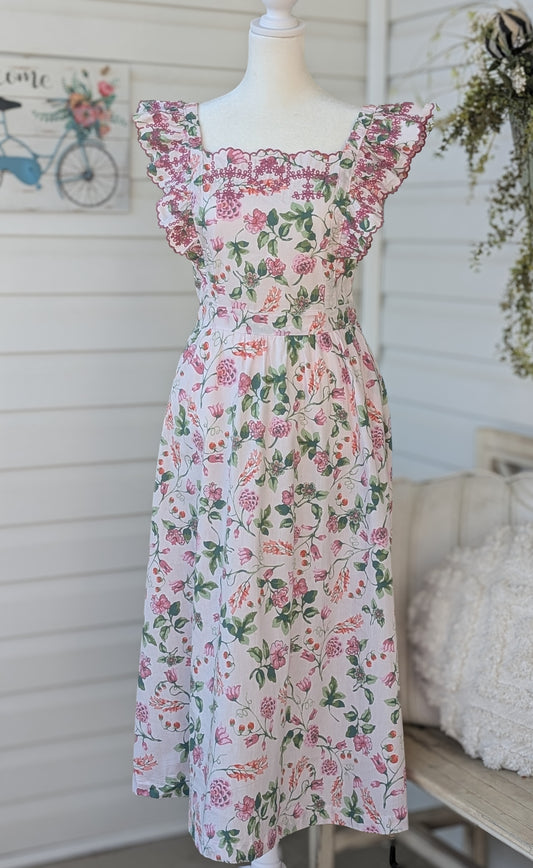 Ellie Floral Midi Dress