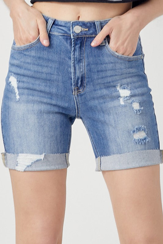 Distressed Boyfriend Shorts