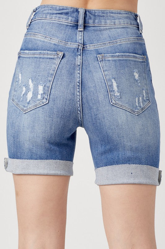 Distressed Boyfriend Shorts