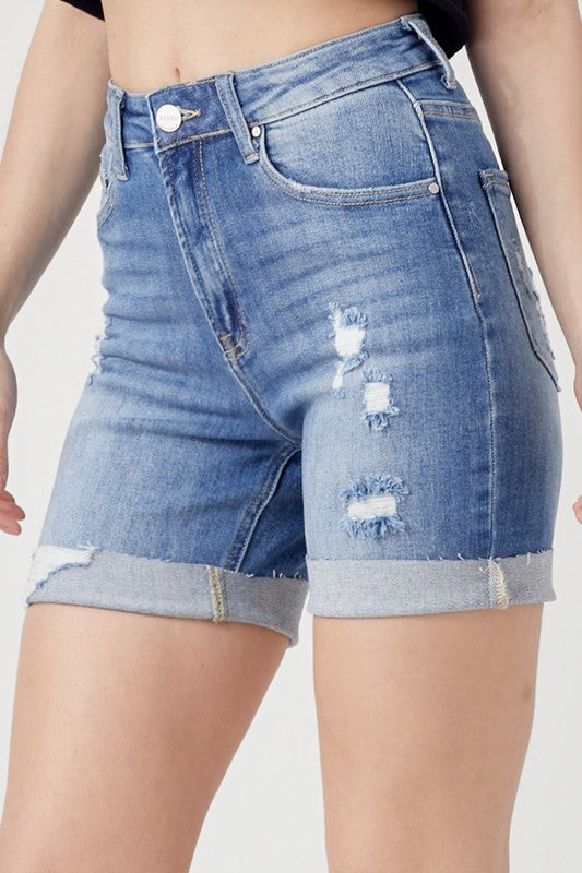 Distressed Boyfriend Shorts