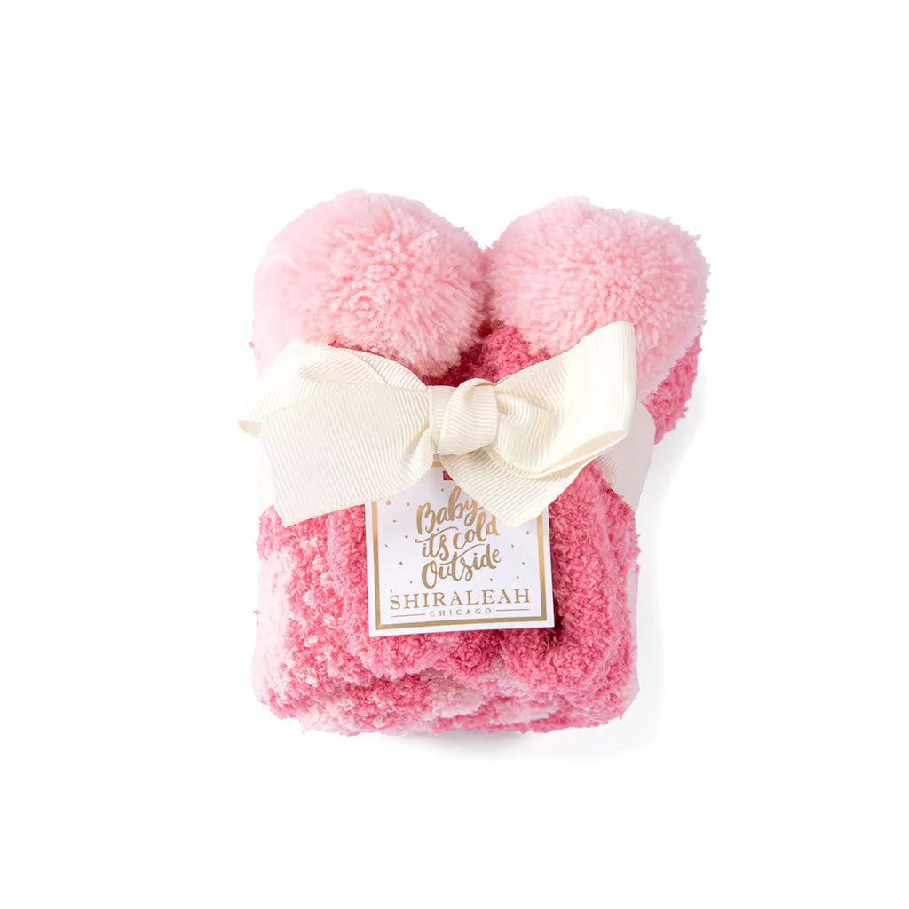 Chloe pompom gripper socks