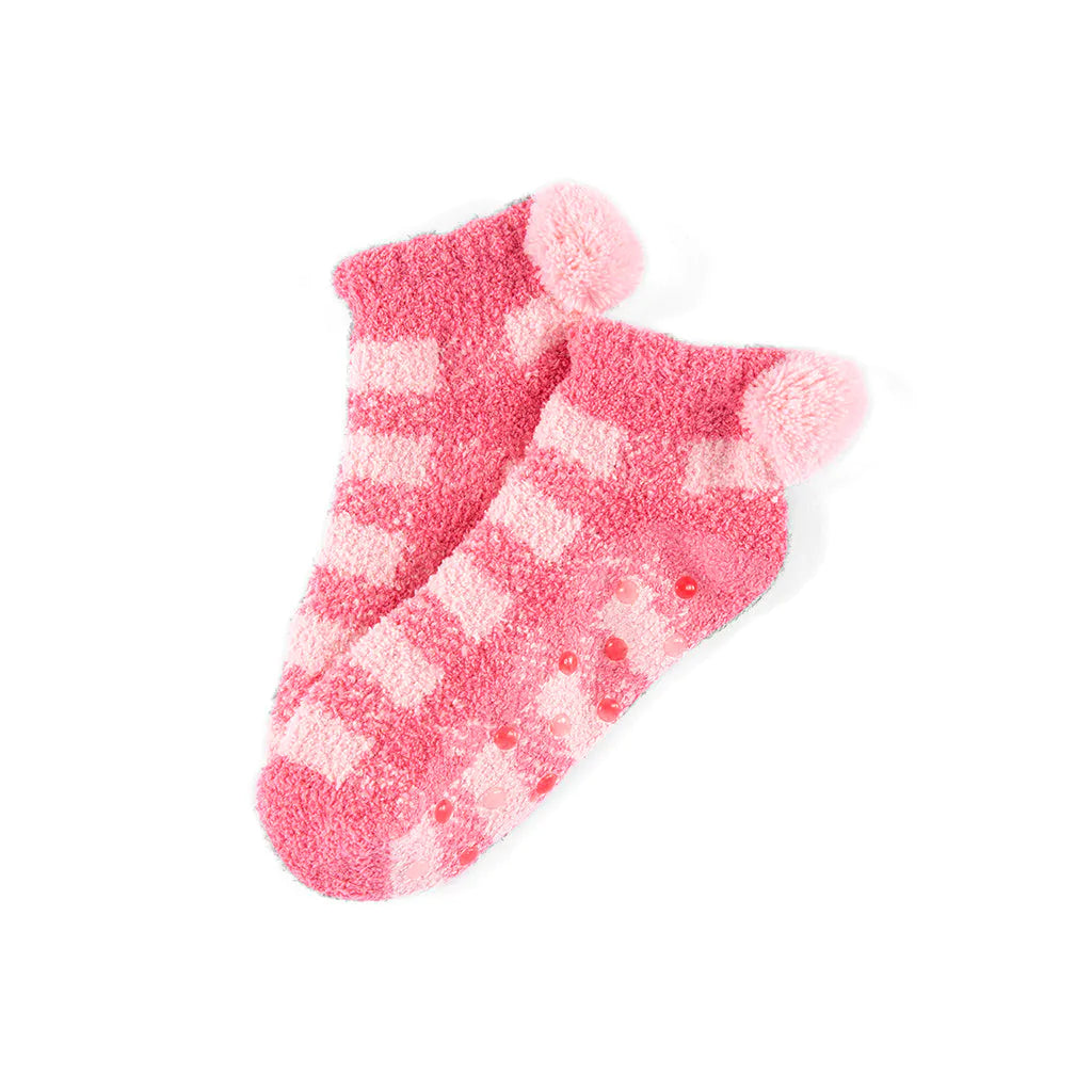 Chloe pompom gripper socks